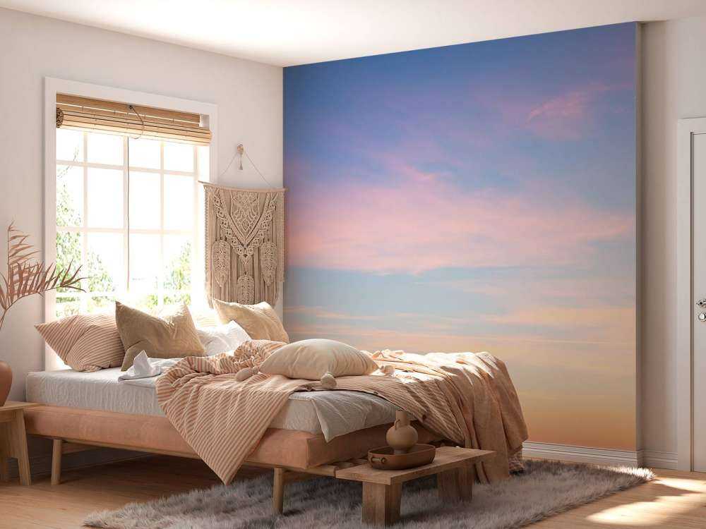 Niebo z miękkimi kolorami