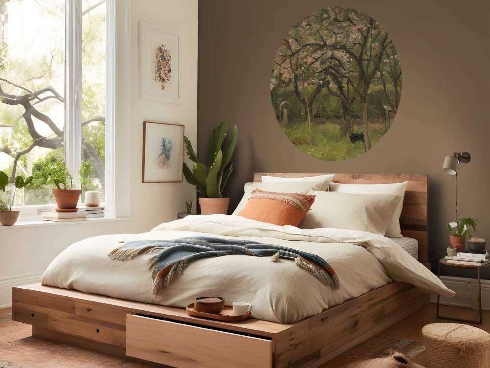 Kwitnące drzewo w sadzie