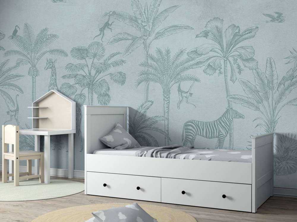 Tropikalne zwierzę dżungla niebieski