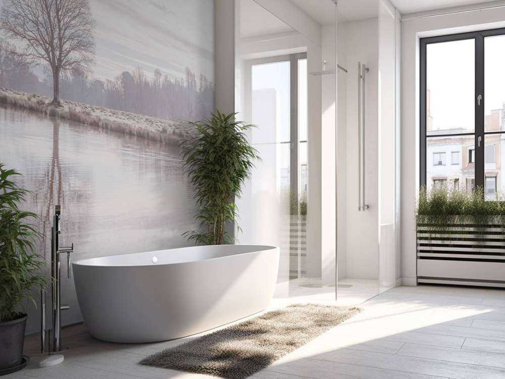 Opuszczony krajobraz zimowy