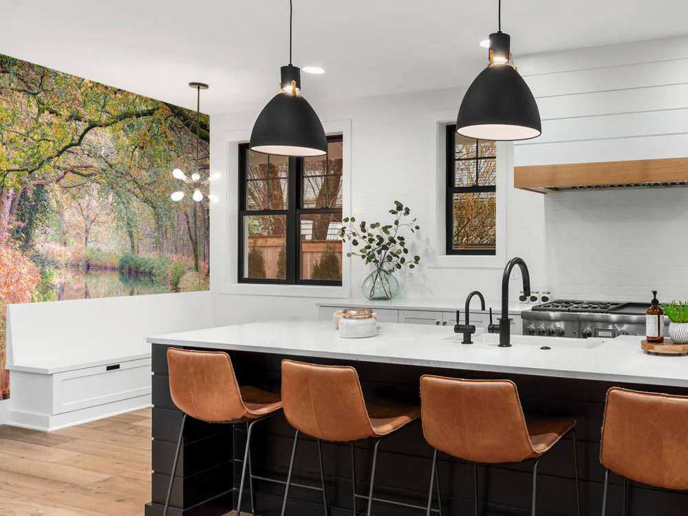 Pokryty kolorowym lasem