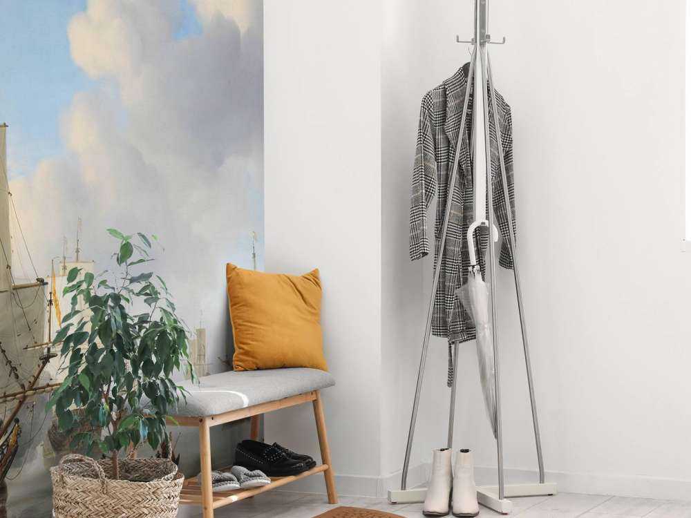 Tapeta fotograficzna Rijksmuseum. Holenderskie statki na spokojnym morzu.