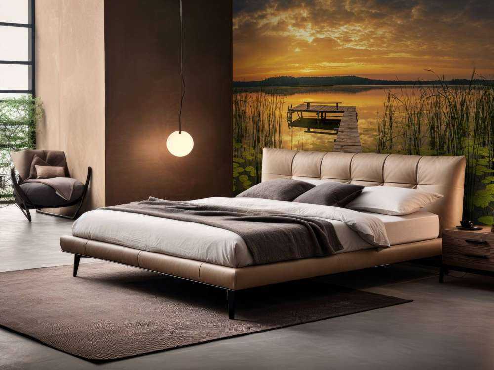 Wschód słońca nad jeziorem