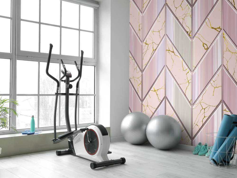 Wzór różowych płytek 