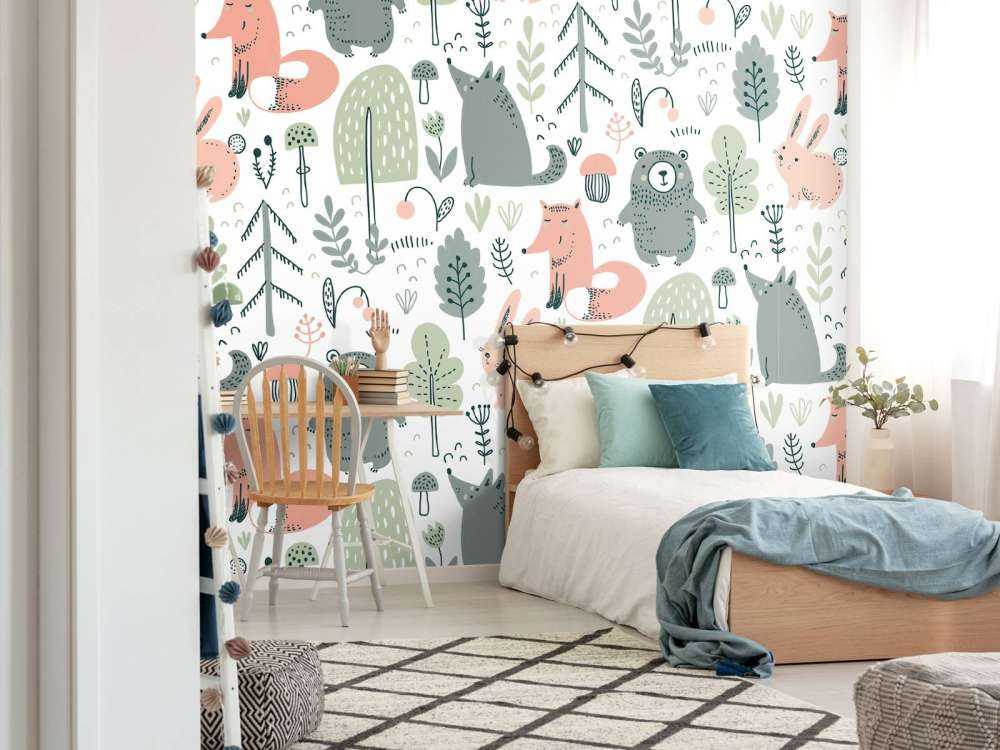 Barwne zwierzęta leśne