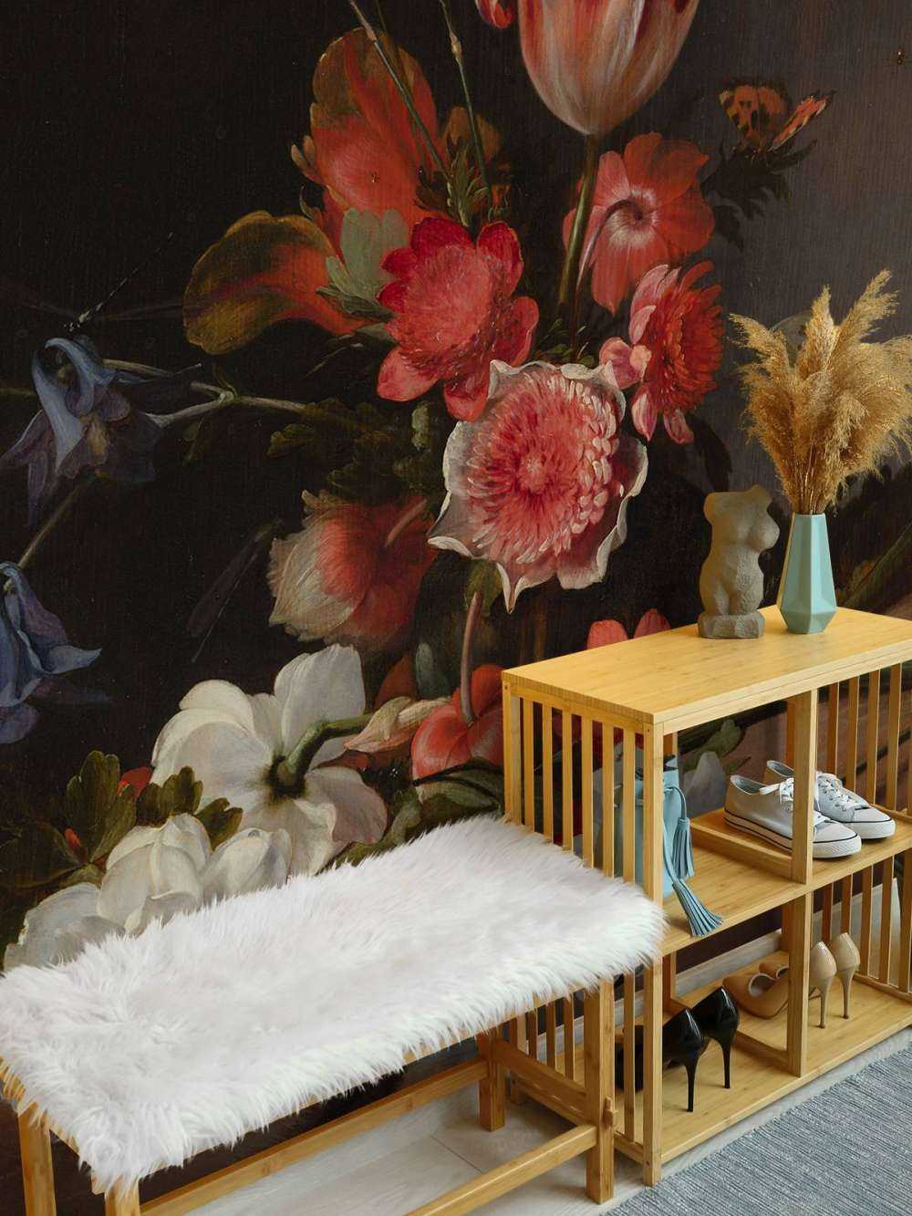 Martwa natura z bukietem w rozwoju