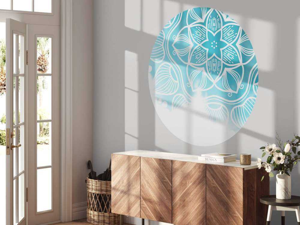 Mandala w kolorze wody