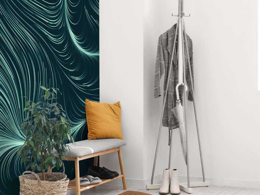 Zielone podświetlone linie