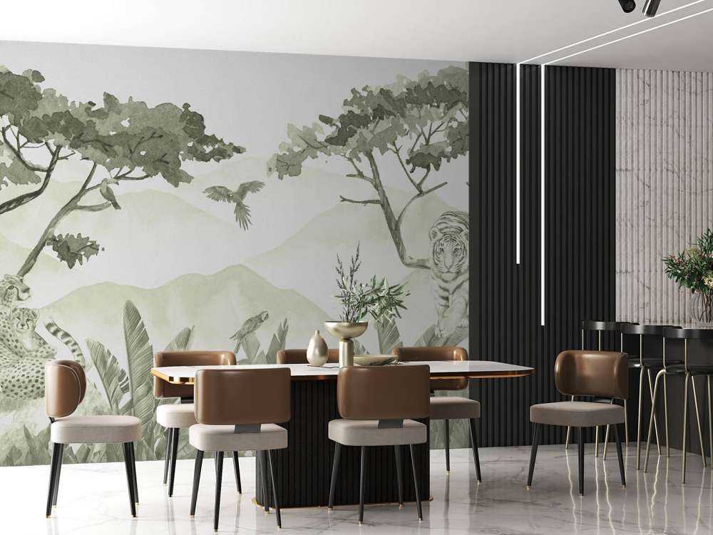 Drapieżniki w dżungli na zielono