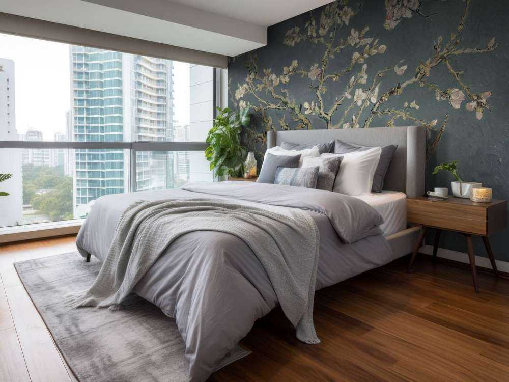 Kwiat migdałowca w rozkwicie