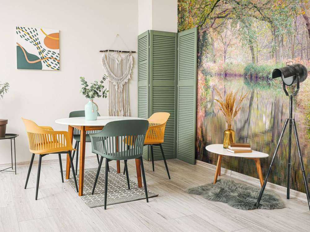 Pokryty kolorowym lasem