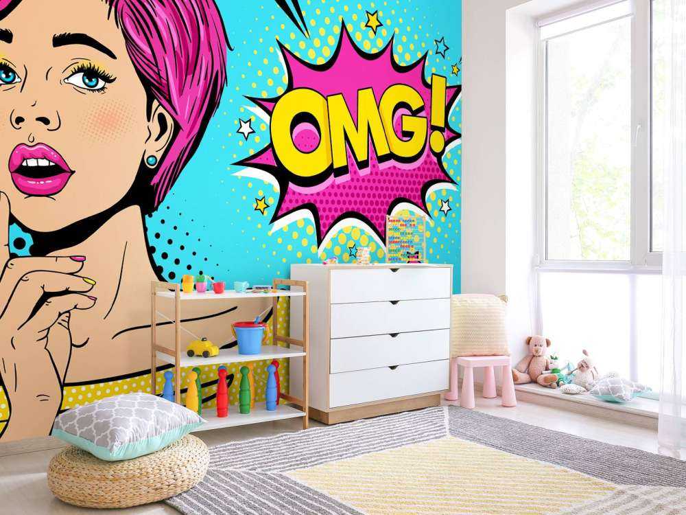 Kobieta w stylu pop-artu