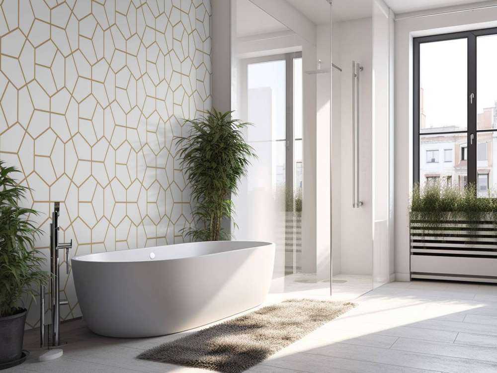 Złoty wzór geometryczny