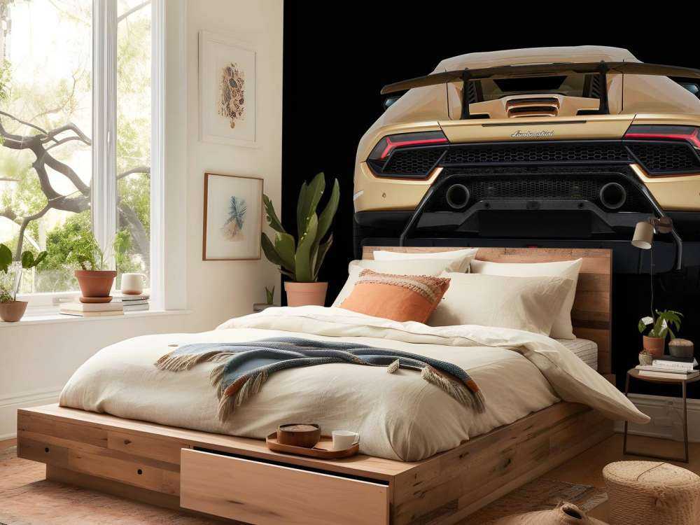 Lamborghini Huracán - Tył, czarny