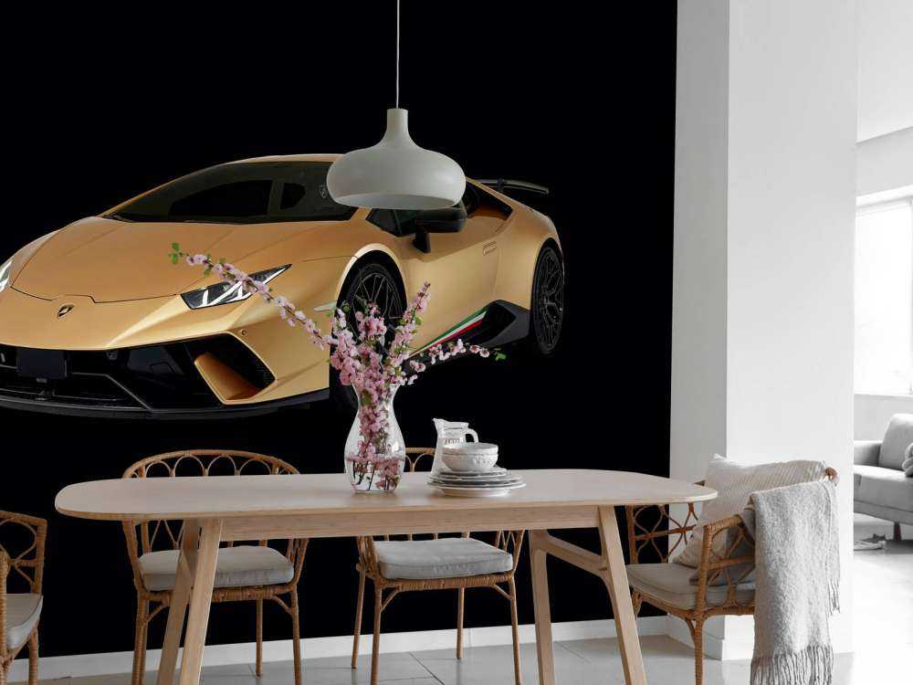 Lamborghini Huracán - Prawy przód, czarny