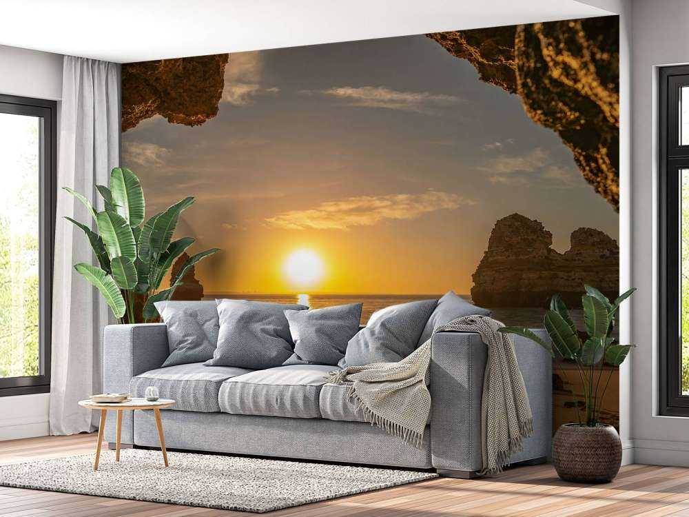 Wschód słońca z jaskini