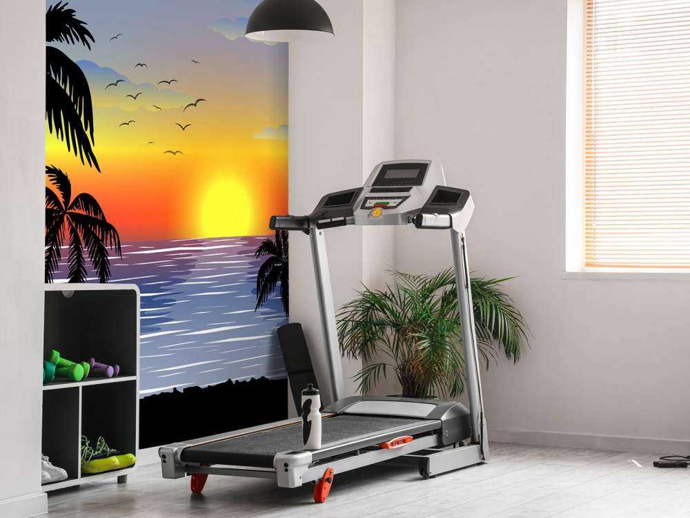 Niebieski, pomarańczowy zachód słońca