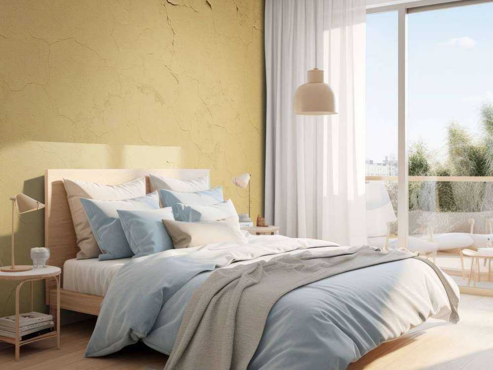 Ściana z popękaną farbą