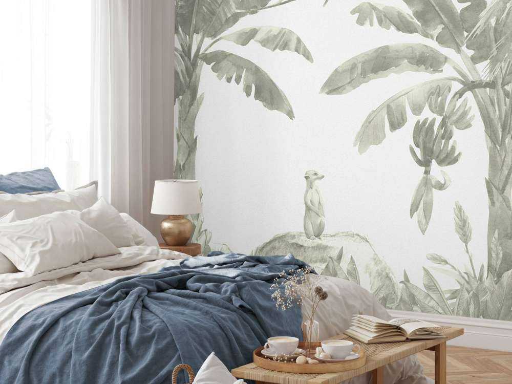 Małe zwierzęta z dżungli w kolorze zielonym