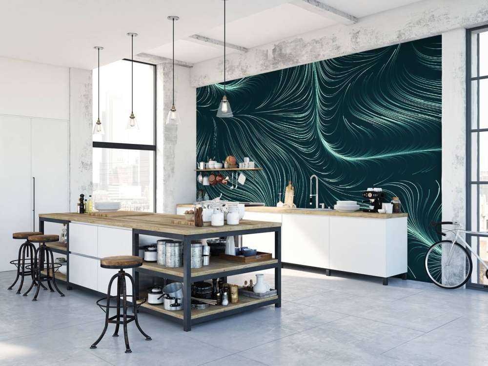 Zielone podświetlone linie