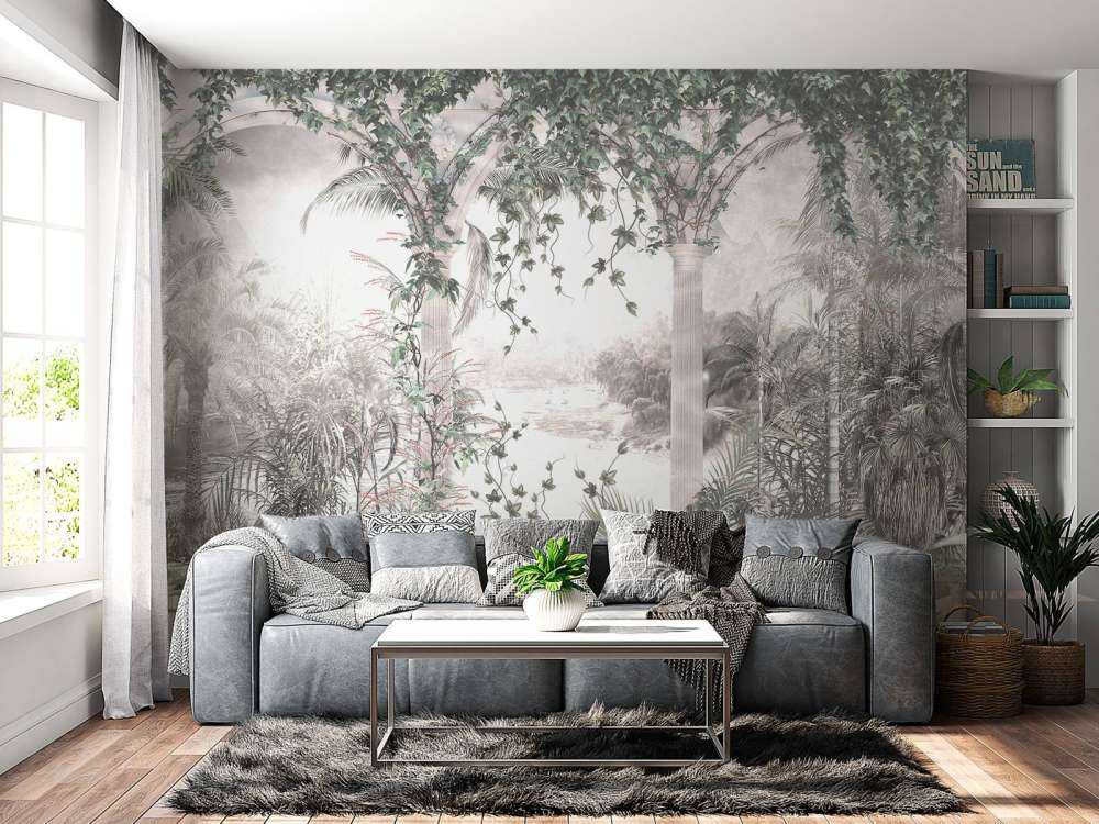 Tropikalne drzewa i liście