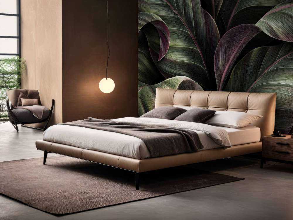 Liście z ciemnym tłem