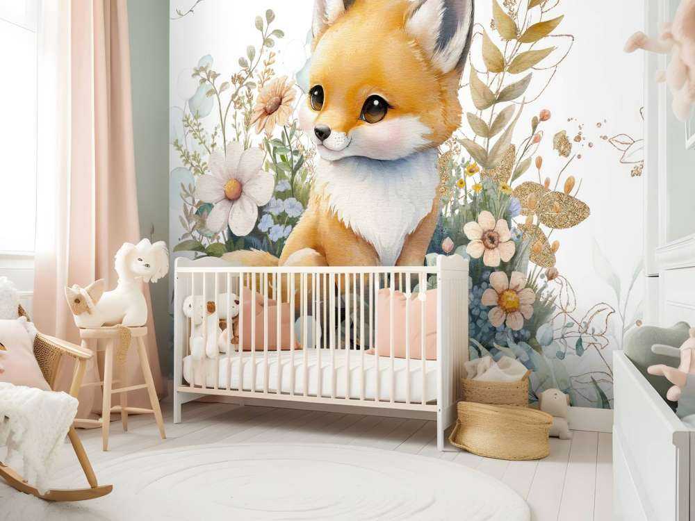 Młode z miętowymi i złotymi liśćmi