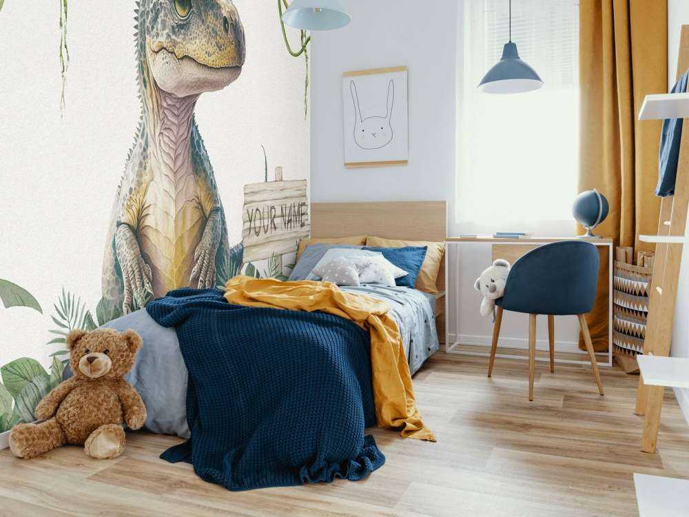 Młody t-rex w dżungli