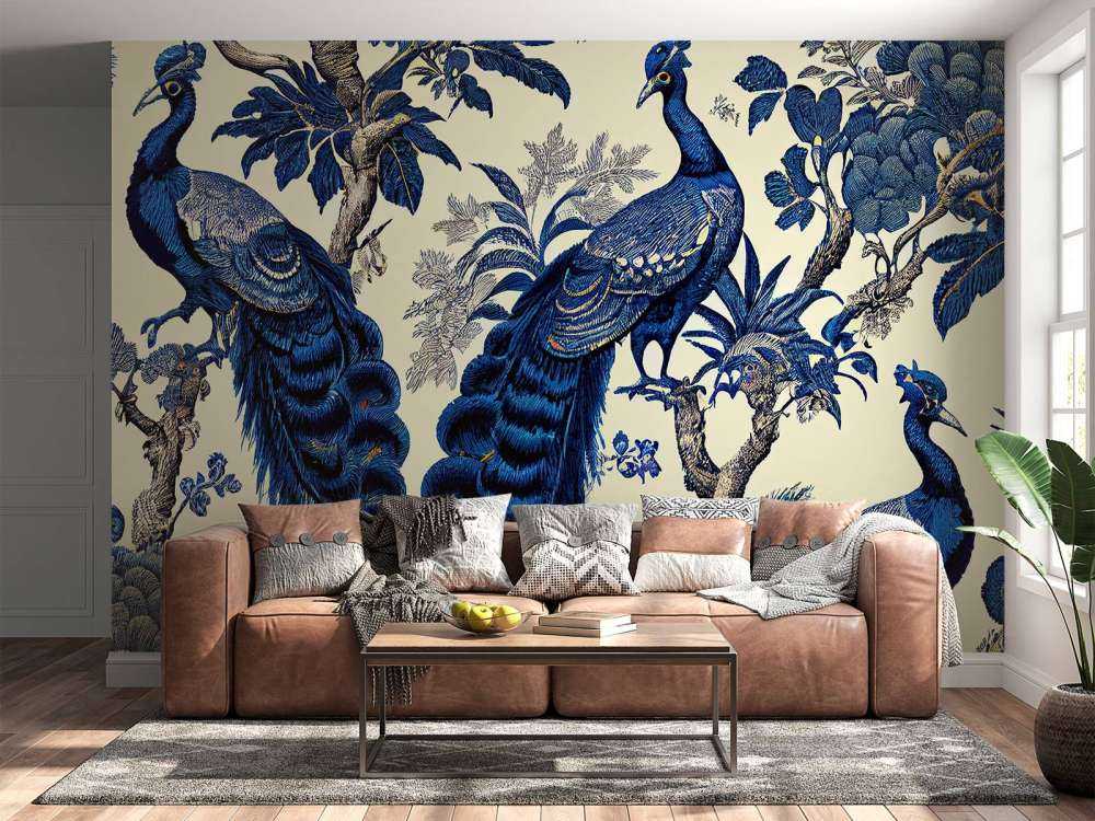 Królewski błękit Pawi blask