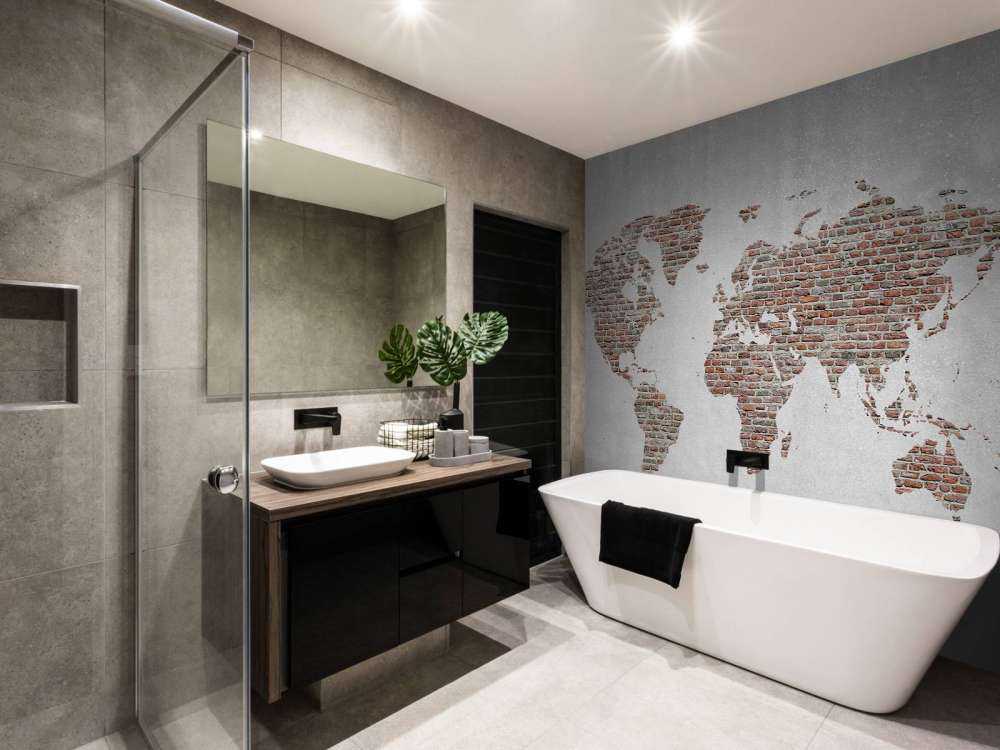 Kamienna mapy świata