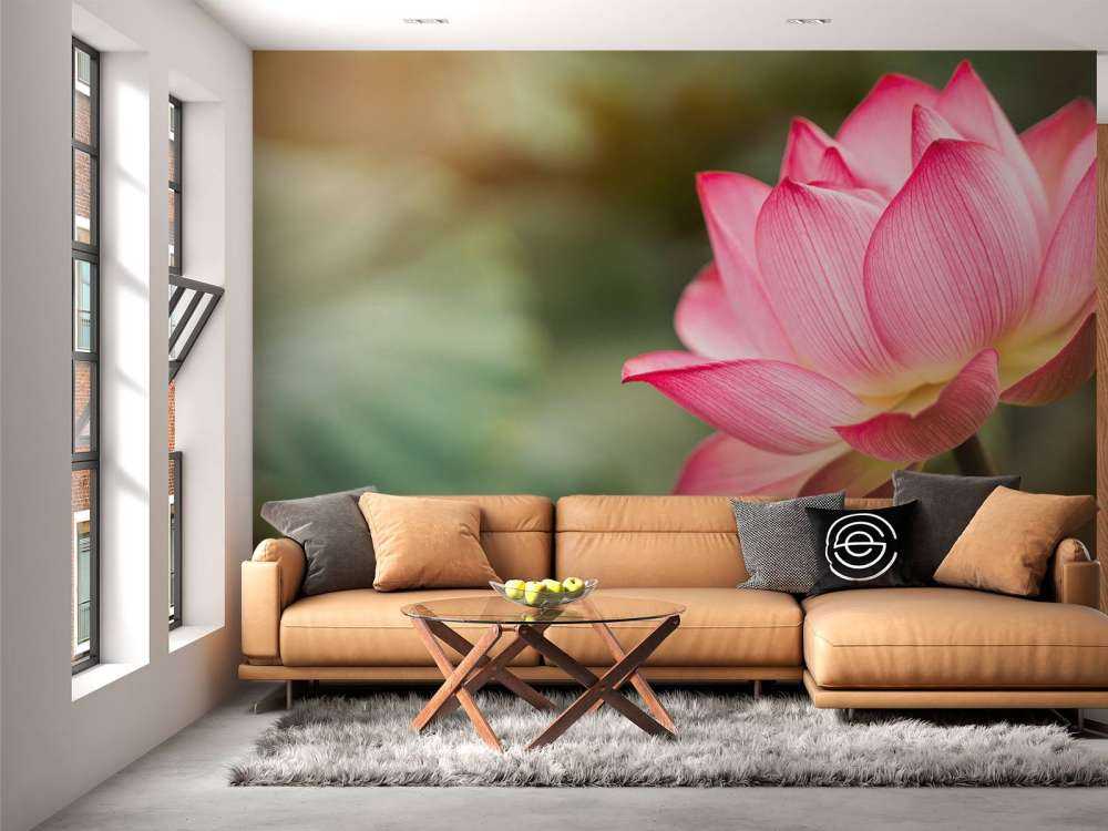 Kwiat lotosu w kolorze zielonym