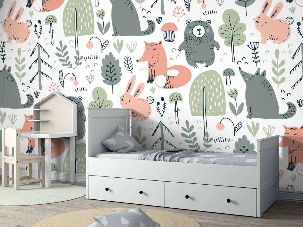 Barwne zwierzęta leśne