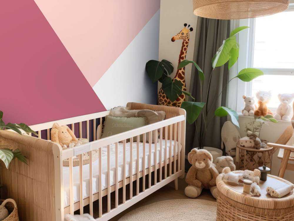 Trójkątów w odcieniach różu