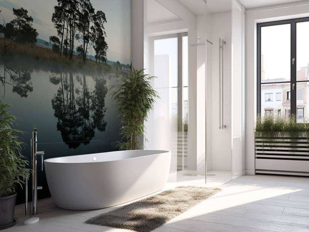 Drzewa wzdłuż lasów