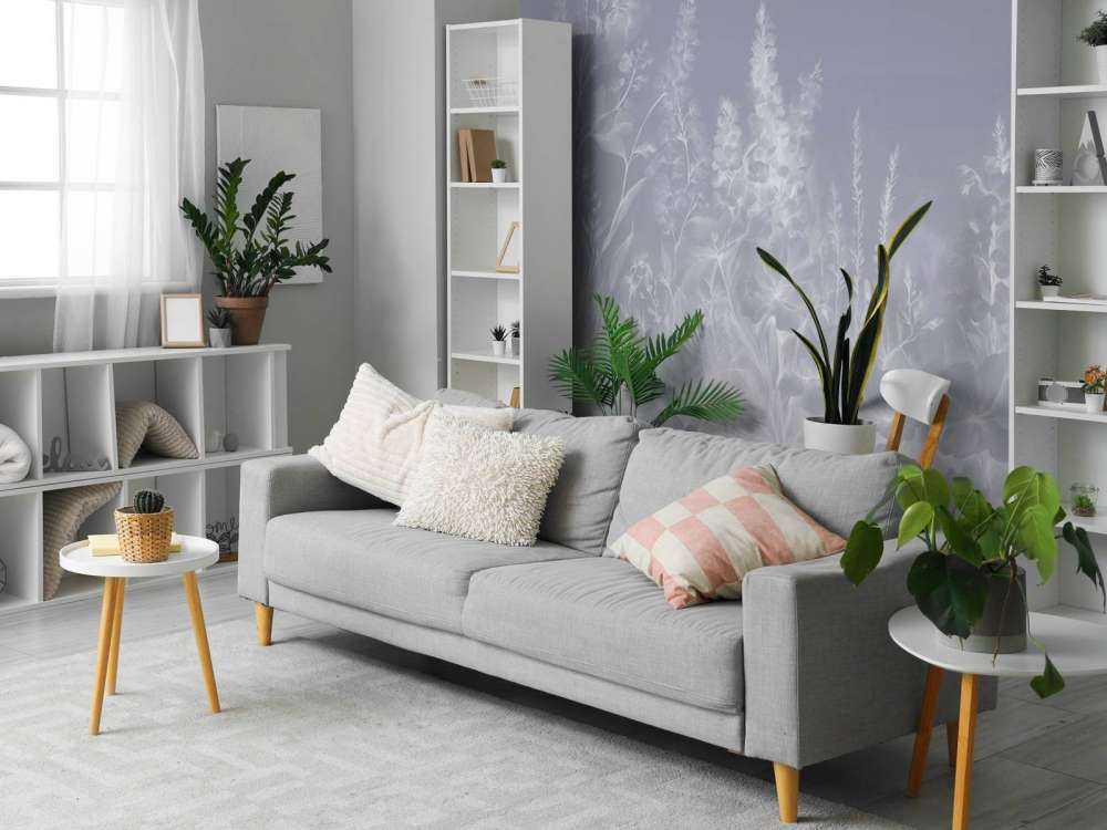 Delikatny angielski ogród - fioletowy