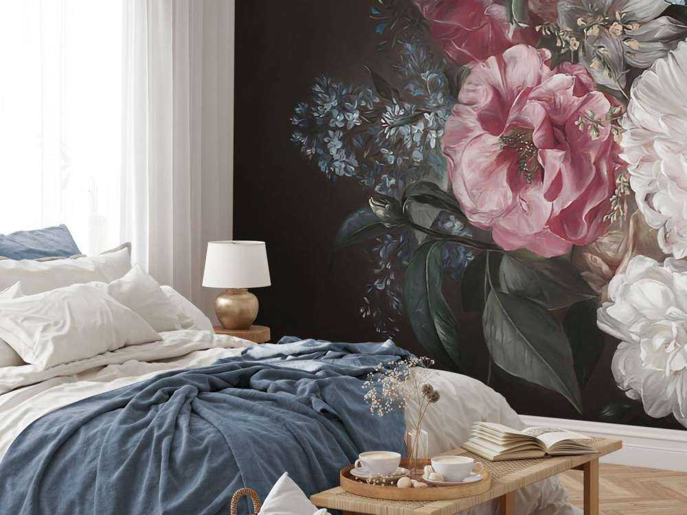 Bukiet z liliowym różem