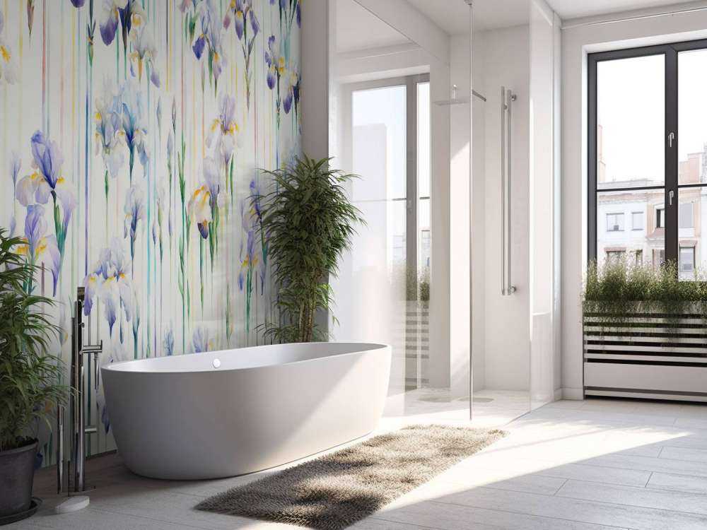 Irysy i paski bezszwowe pastelowe