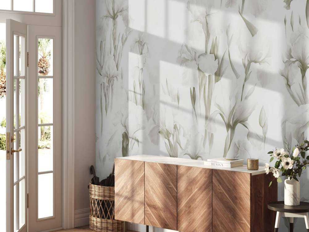 Irysy Tańczą Bezszwowe Światło Sepia