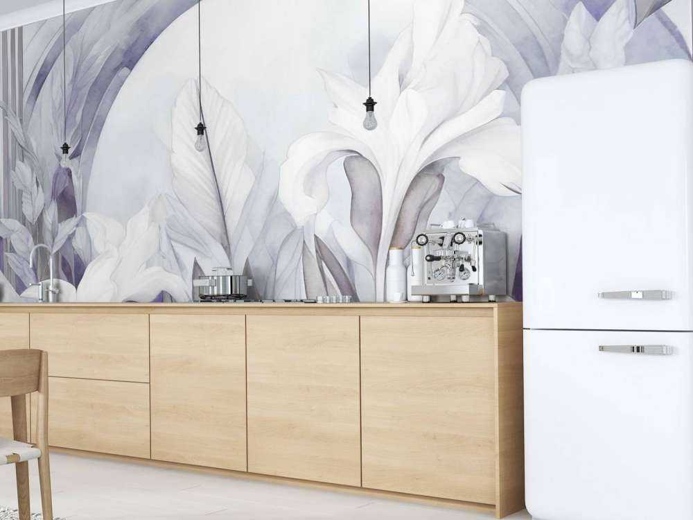 Irysy o wschodzie słońca fioletowe