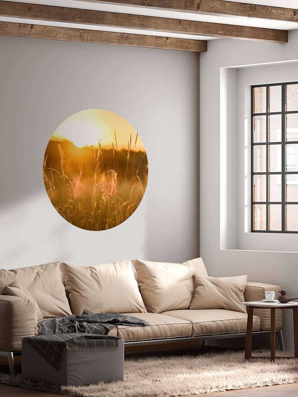 Zachód słońca między ziarnami