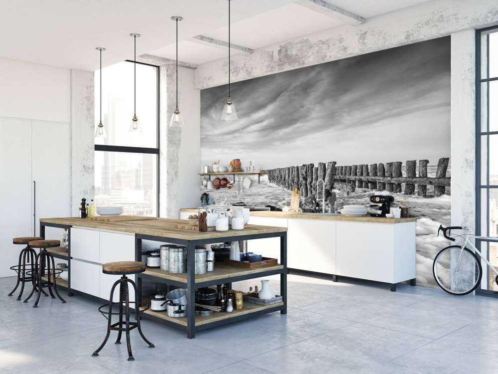 Spienione morze w czerni i bieli