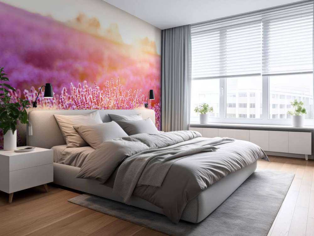 Zbliżenie na kwiaty lawendy