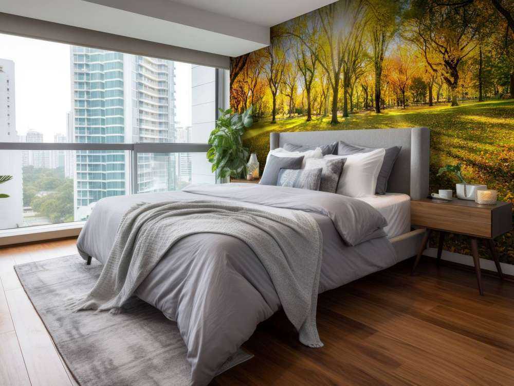 Kolorowy jesienny las