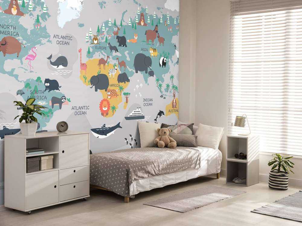 Mapa świata zwierząt