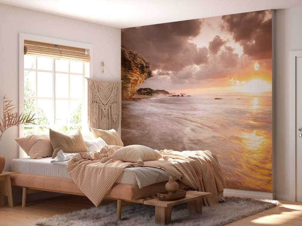 Zachód słońca w skałach