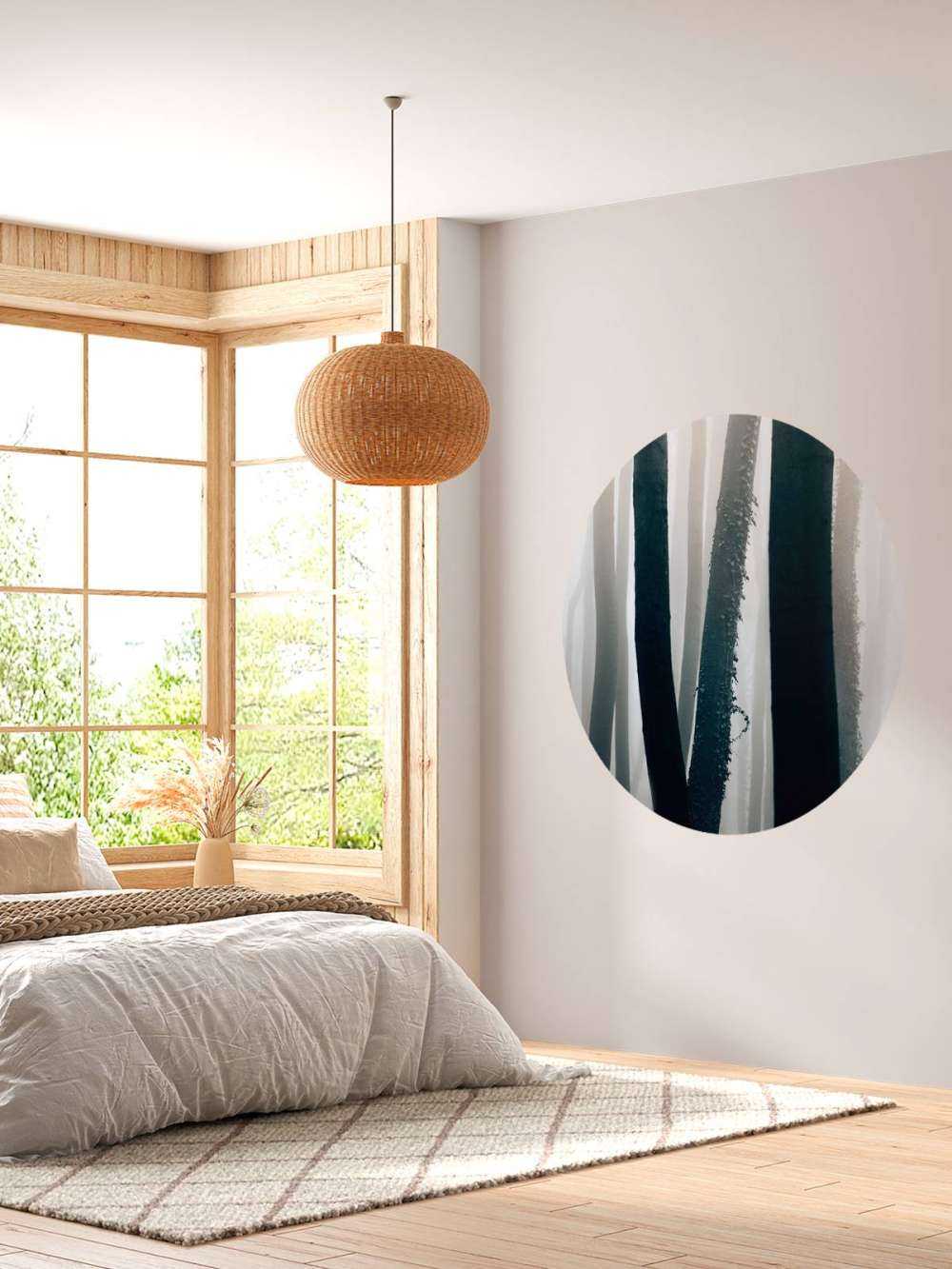 Mgła w lesie bukowym