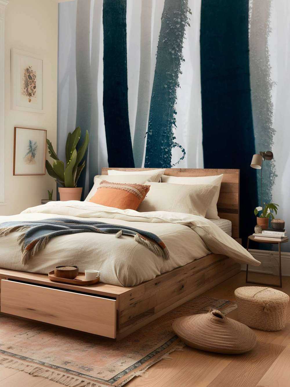 Mgła w lesie bukowym