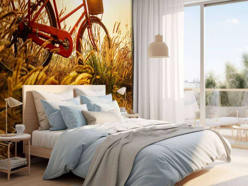 Rower na zachodzie słońca