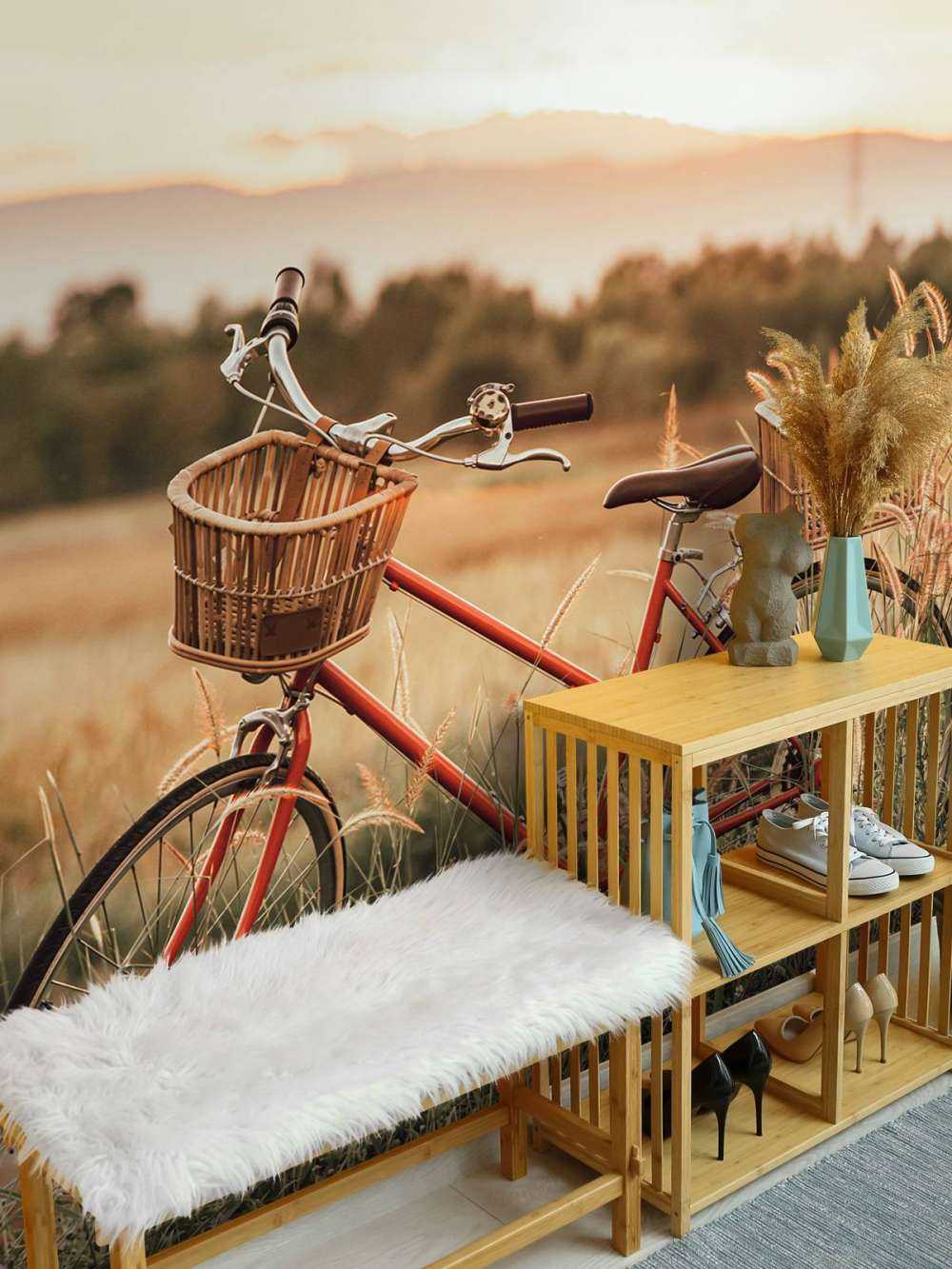 Rower zabytkowy w lecie