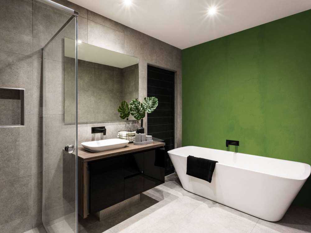 Beton w kolorze zielonego awokado